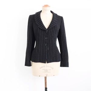 Armani collezioni blazer striped 10 career Italy